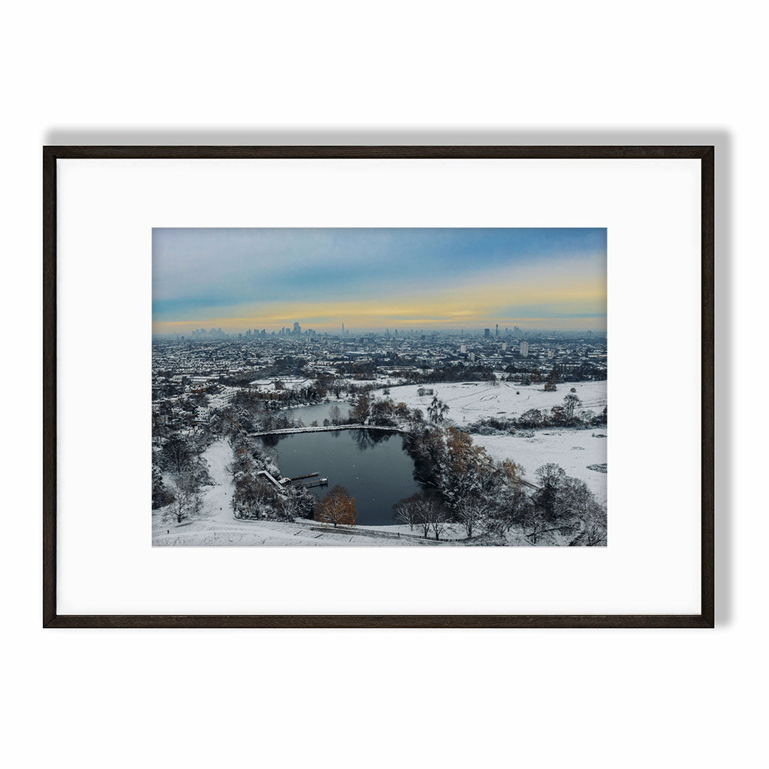 Highgate Men's Pond (Morning Snow)